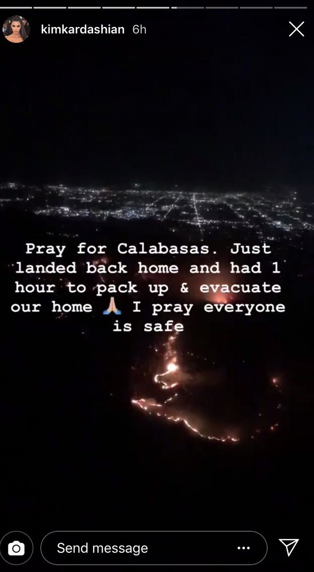 Kanye West és Kim Kardashian villájánál magántűzoltók oltották el a lángokat