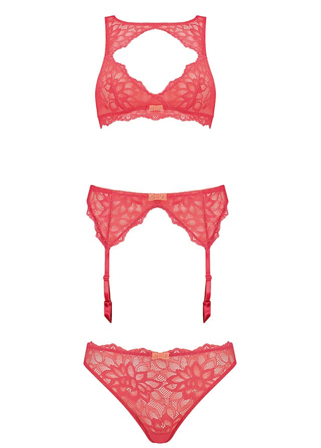 Korallszínű melltartó, alsó és harisnyatartó TRIUMPH 9999 Ft, 4499 Ft és 6999 Ft helyett 7999 Ft, 3599 Ft és 5599 Ft