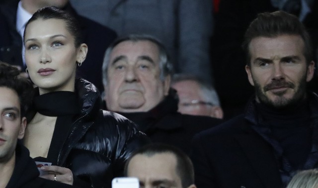 Bella Hadid és David Beckham