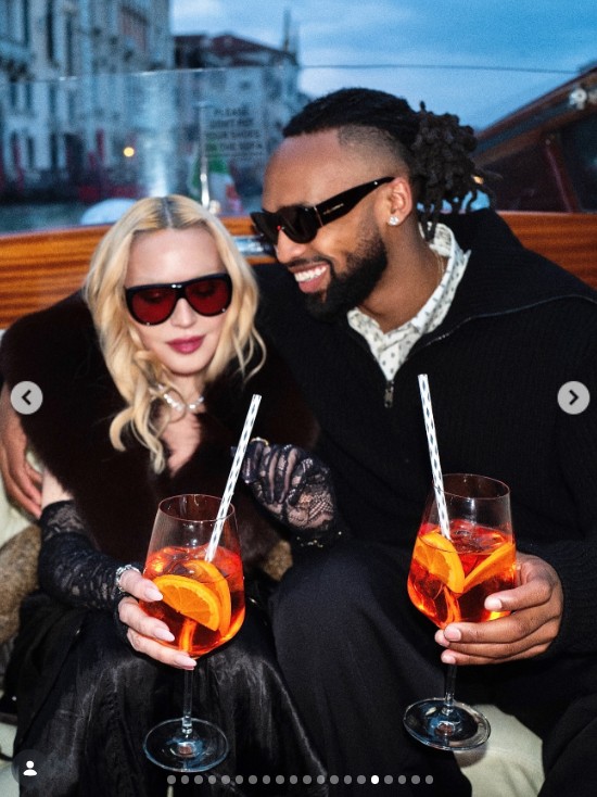Madonna és Akeem Morris Velencében romantikáztak