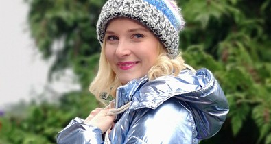 Görgényi Fruzsi metálszínű kabátja a legzseniálisabb téli darab