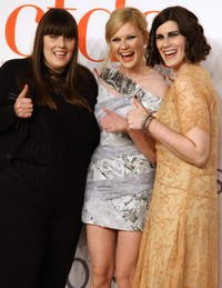 A Rodarte tervezői Kirsten Dunsttal.