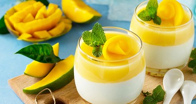 A pohárkrémek királynője: Panna cotta mangóval