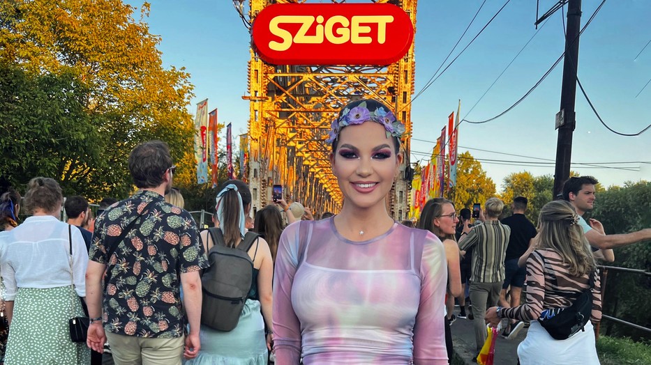 Proksa Szandra műsorvezető először járt a Sziget Fesztiválon és imádta