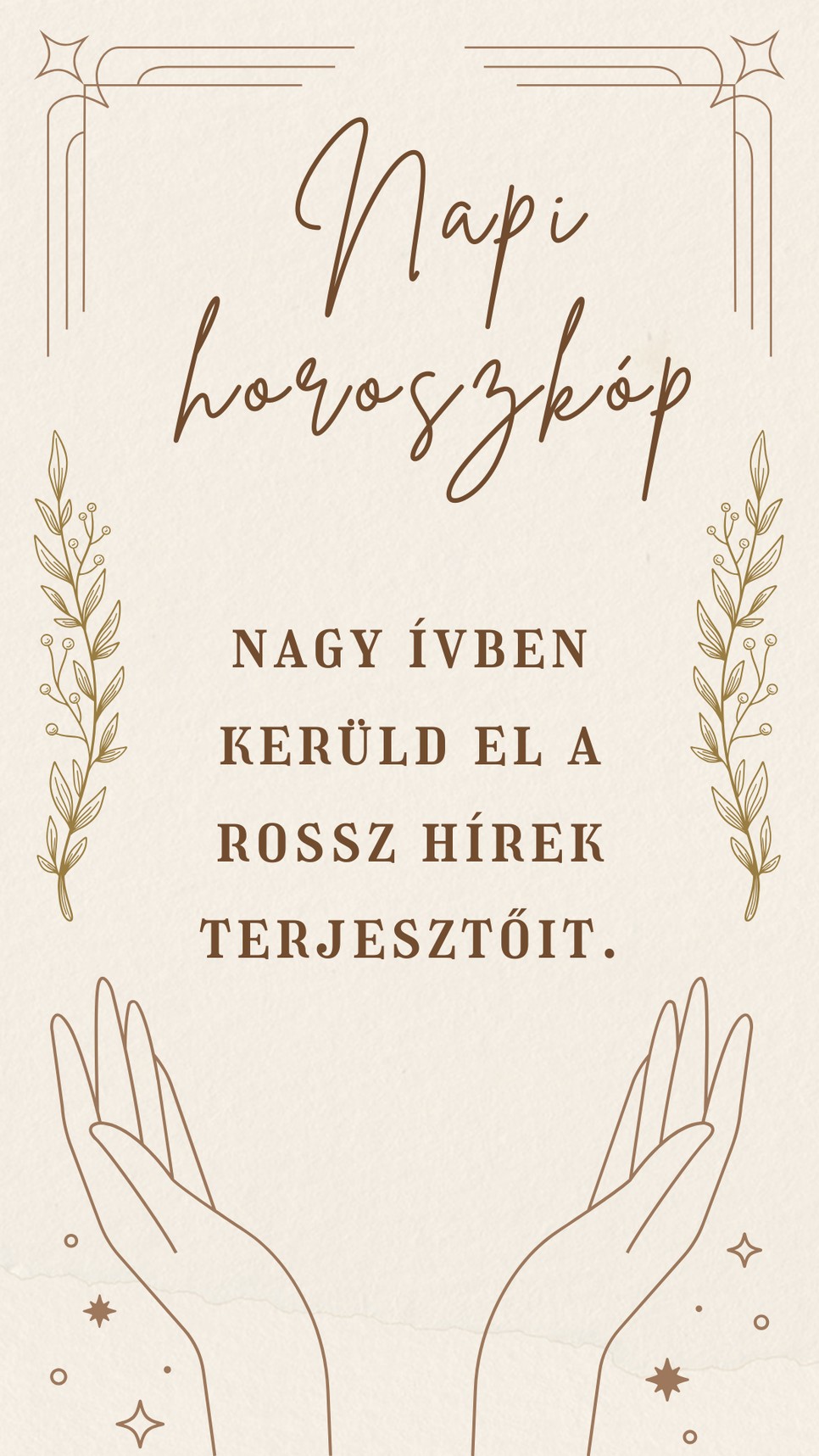Egy kis emlékeztető a napi horoszkóp szerint 