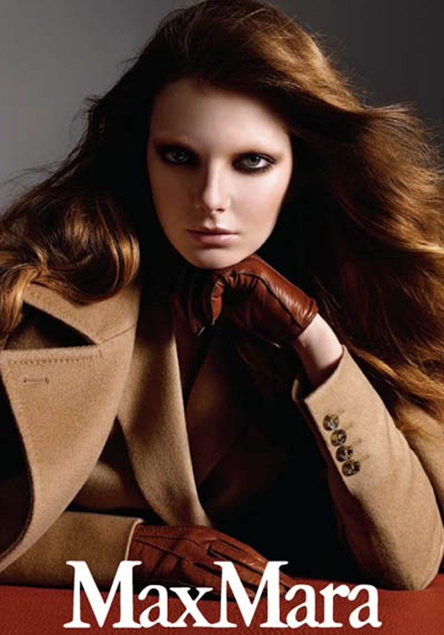 A Max Mara egyik kedvenc modellje Mihalik Enikő, aki időről-időre visszatér a márka kampányaiba