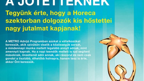 Hangot adnak a jótetteknek- METRO Adnijó program