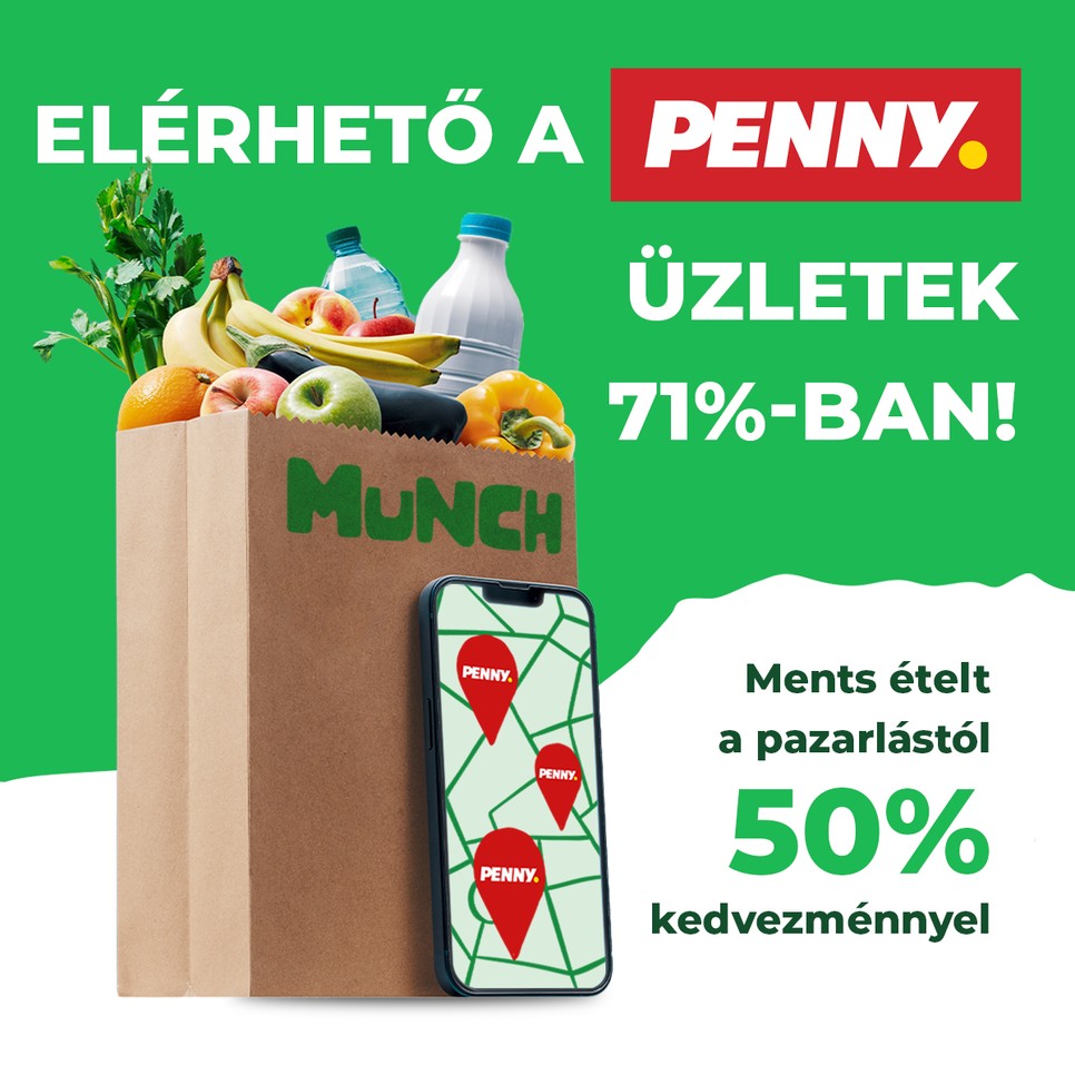 A PENNY és a Munch segítségével sokat spórolhatsz és még ökotudatosabb is leszel