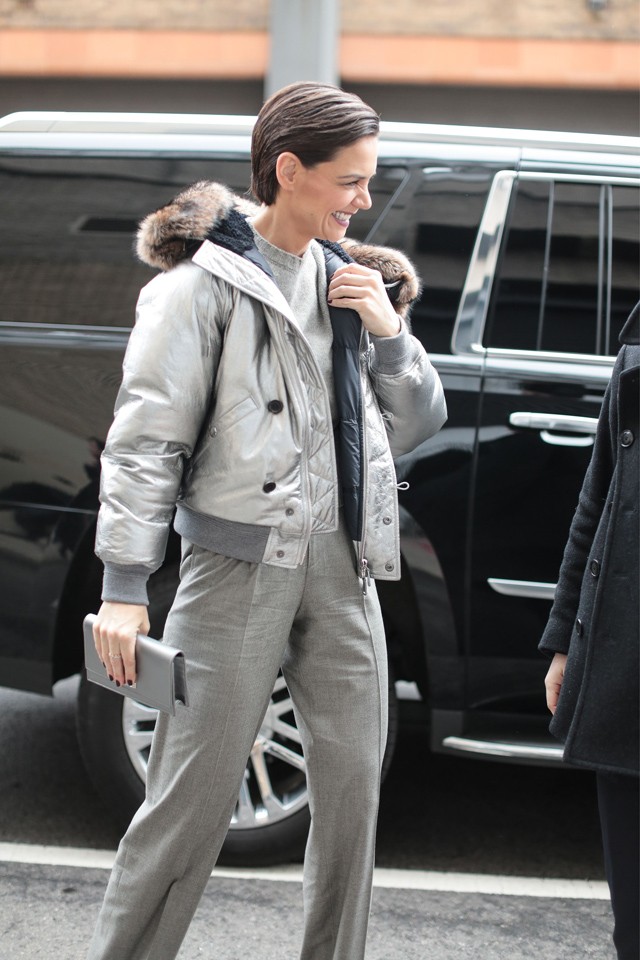 Katie Holmes Ralph Lauren NYFW