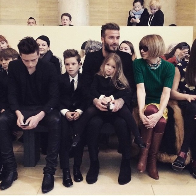 A Beckham família és Anna Wintour
