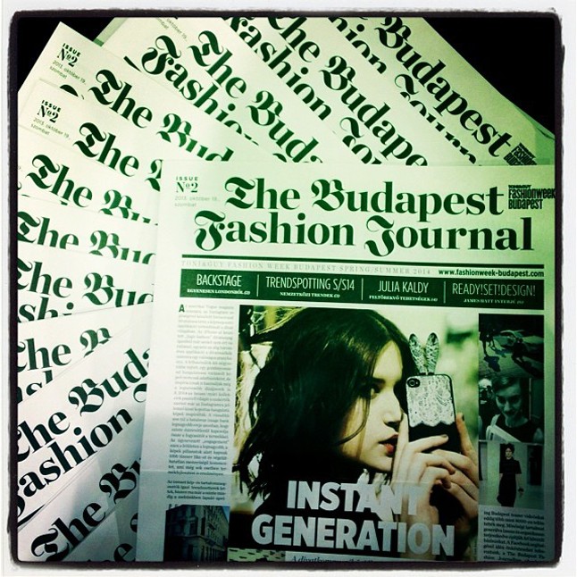 A The Budapest Fashion Journal második száma.