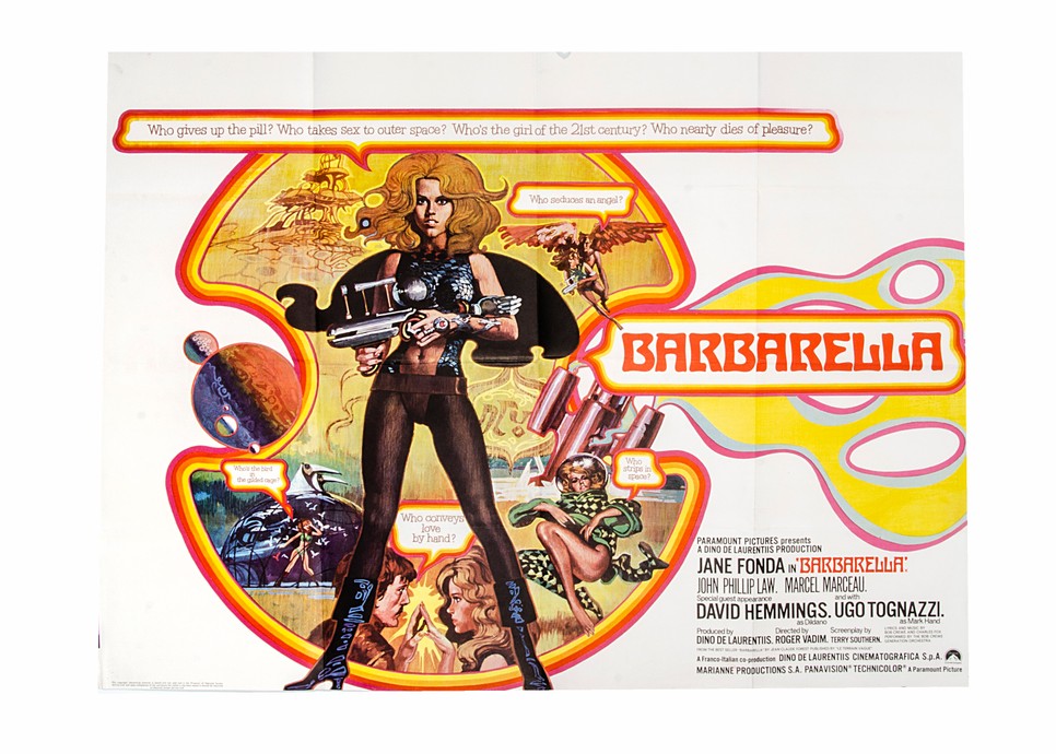 A Barbarella című film plakátja Jane Fondával