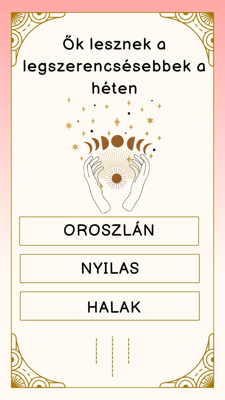 Ezekre a csillagjegyekre rámosolyog a szerencse