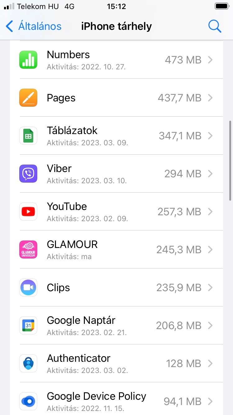 Glamour appe alkalmazás