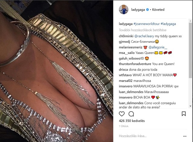 Lady Gaga egyik fotóján a fenekét, másikon a mellét tolja az arcunkba!