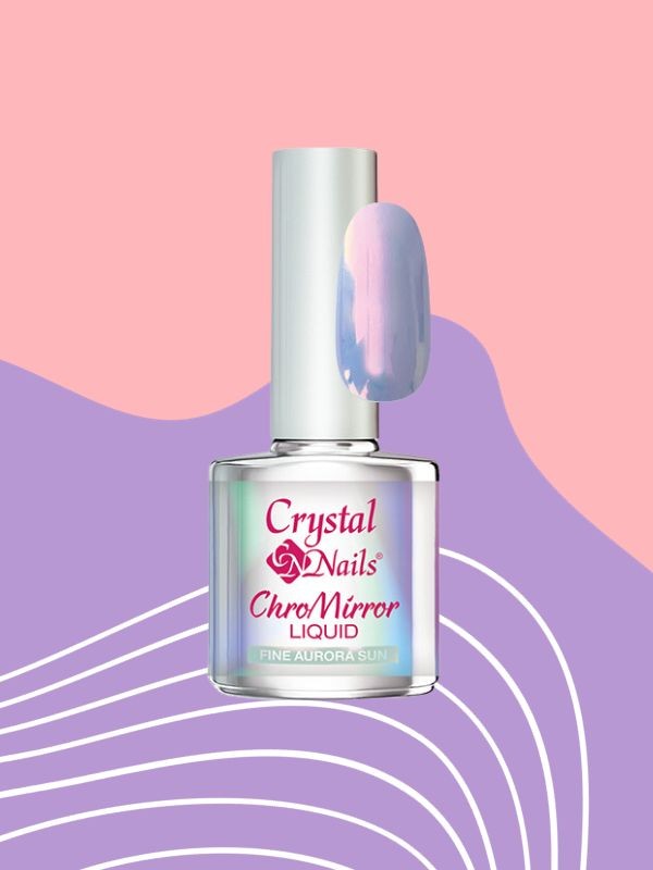 Chromirror króm liquid lakk (Fine aurora) CRYSTAL NAILS 3200 Ft