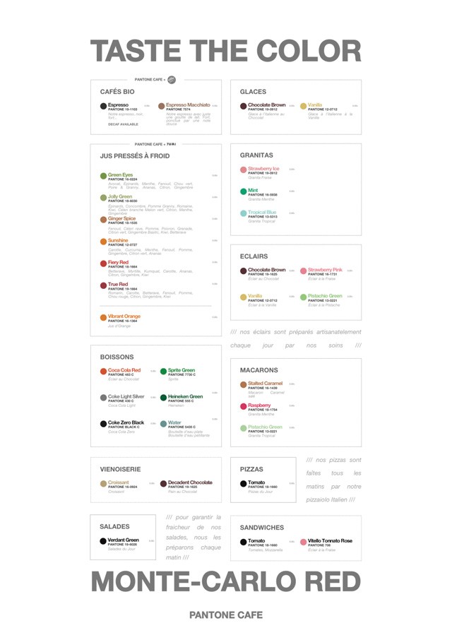 kávézó, színskála, színek, pantone, monaco, sephora