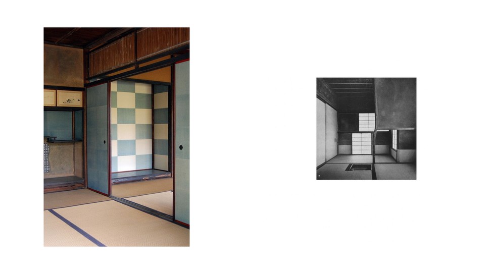 A kiotói Shokin-tei teaház kazettás falai inspirálták a patchwork- technikával készített táskákat