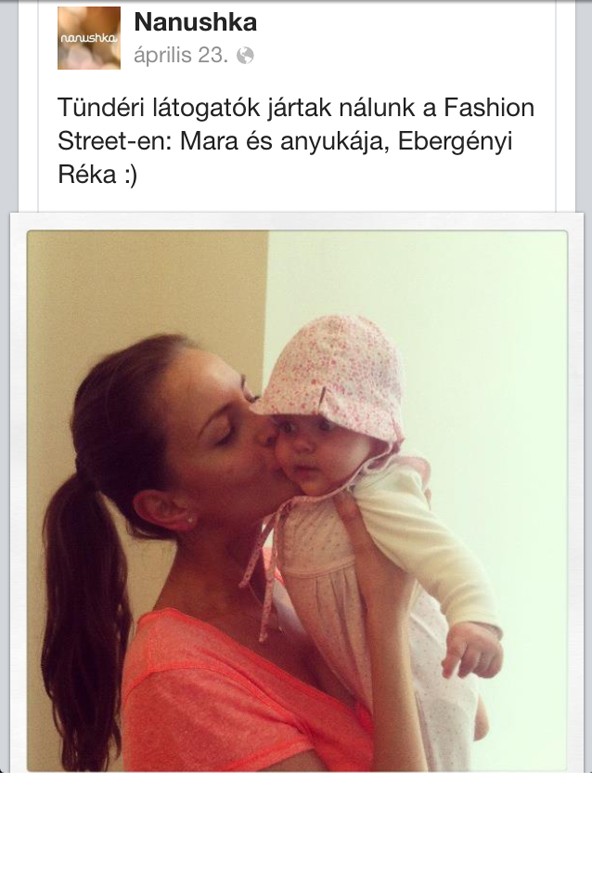 Ebergenyi Réka és a bájos Mara a Nanushka Beta Store-ban