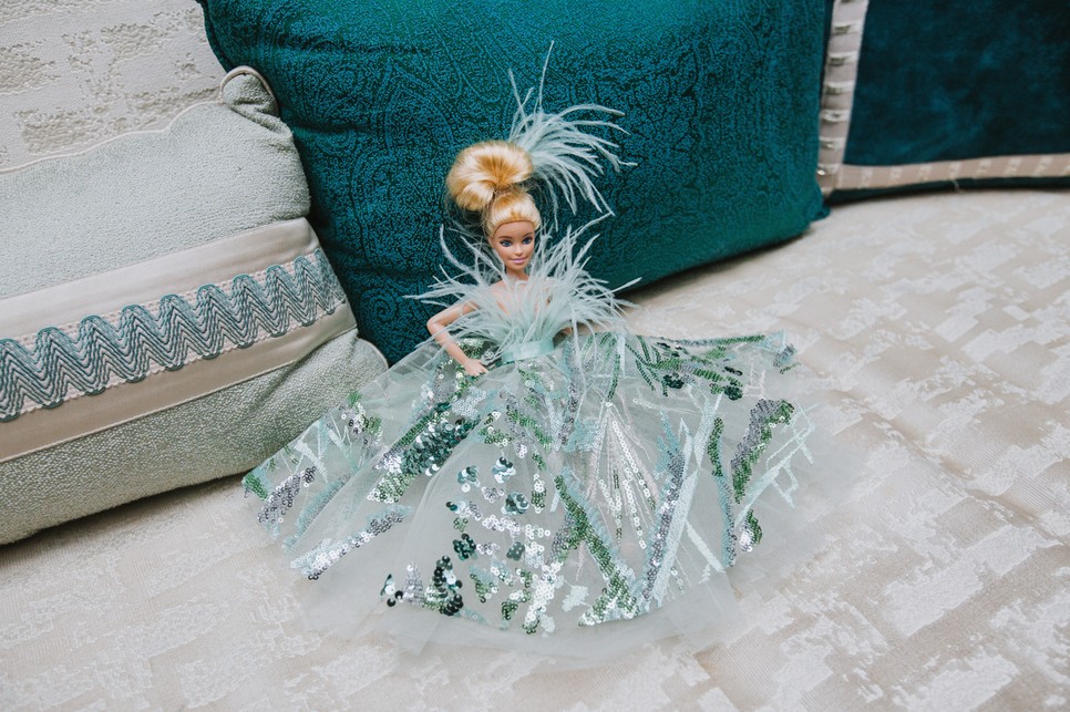 barbie baba mesés Sentiments estélyiben