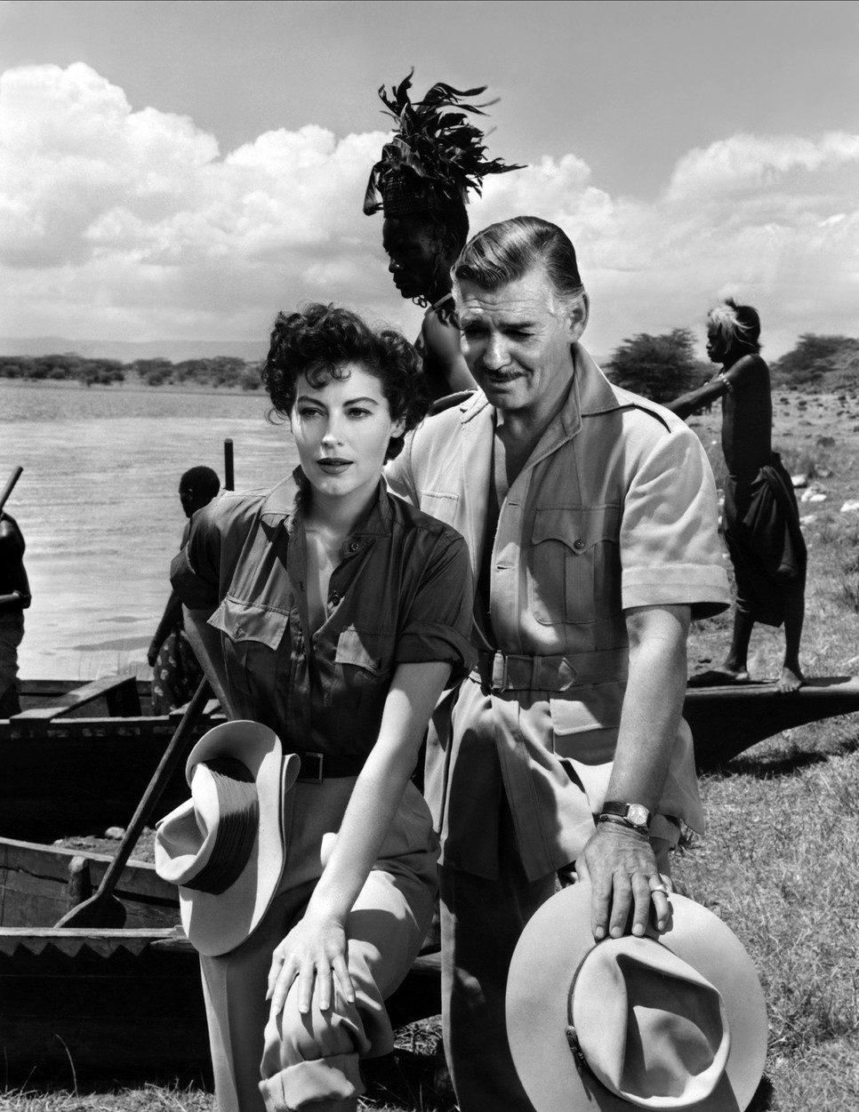 Ava Gardner Clark Gable oldalán a Mogambo-ban