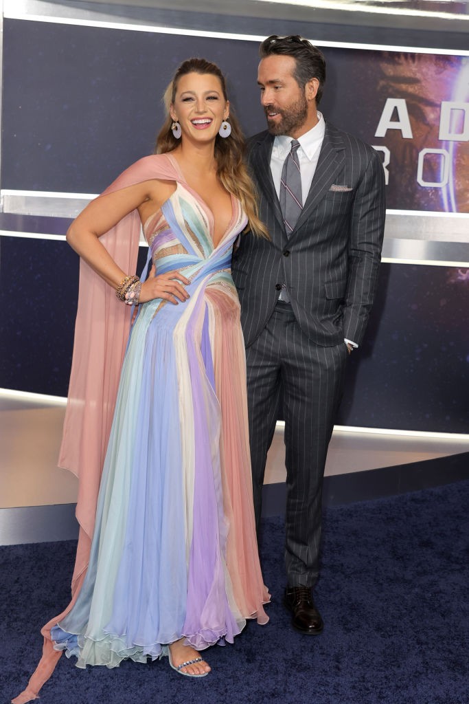 Blake Lively és Ryan Reynolds, Az Adam-projekt premierjén, 2022