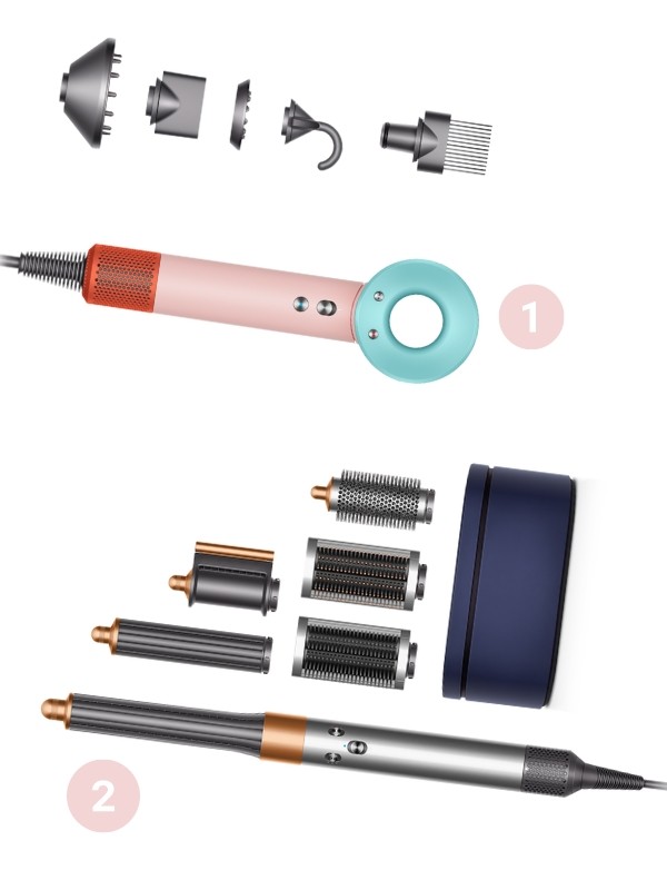 1. Supersonic hajszárító (Ceramic Pop) DYSON 187 790 Ft 2. Airwrap hajformázó (Nikkel/Copper) DYSON 229 990 Ft