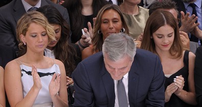Ez ám az első sor! Jennifer Lawrence és Emma Watson a Dior bemutatóján