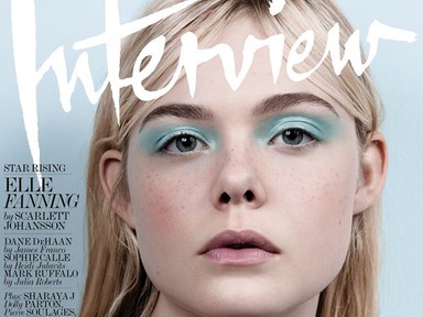 Elle Fanning szemével igéz az Interview címlapján