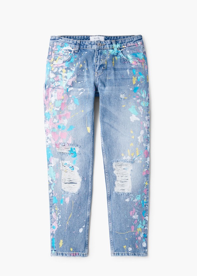 Festékfoltos farmer MANGO 13995 Ft, Glamour-napokon 11195 Ft