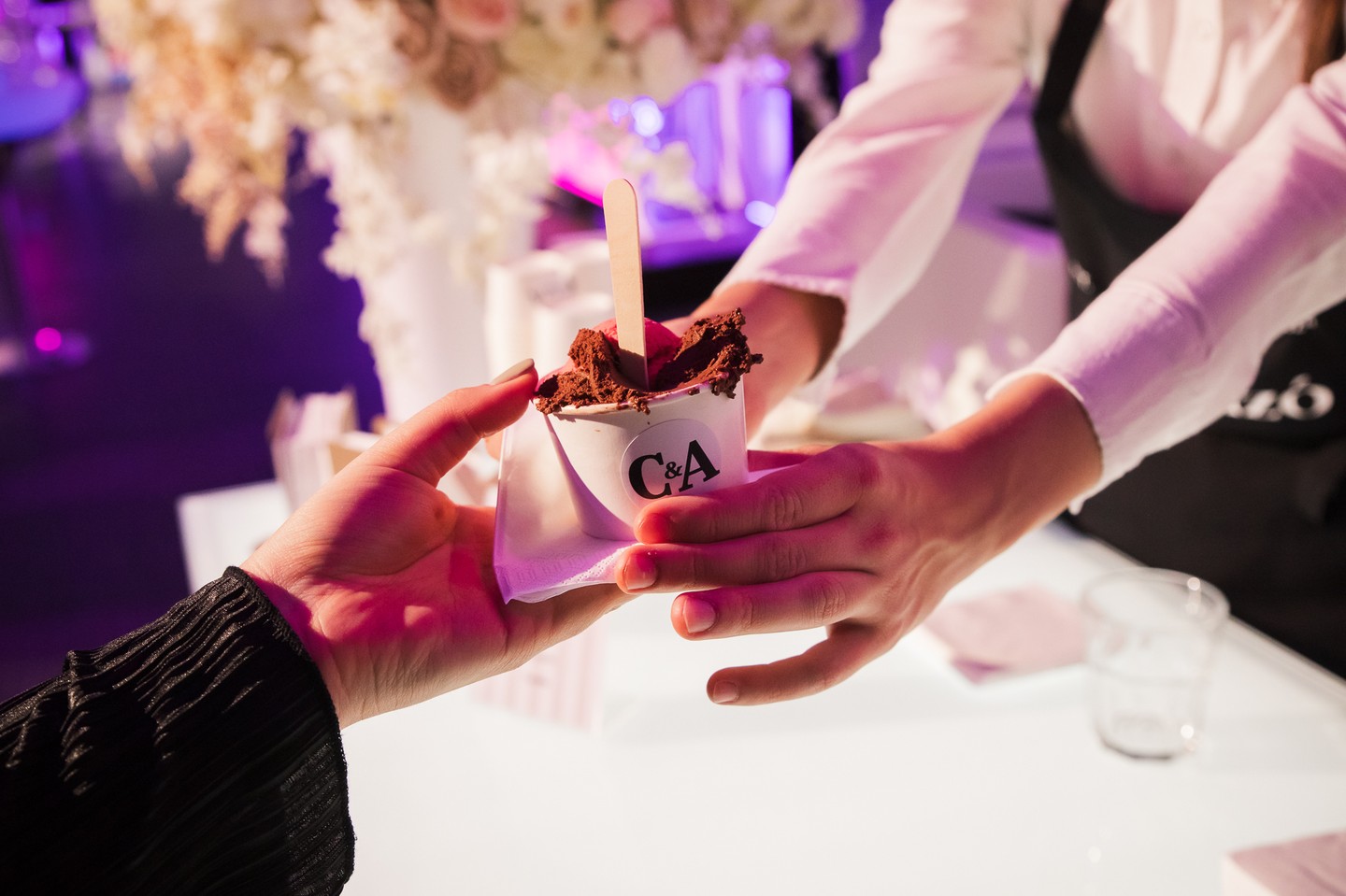 A rendezvény kiemelt támogatójának, a C&A cuki fagylaltos standja is nagy sikert aratott