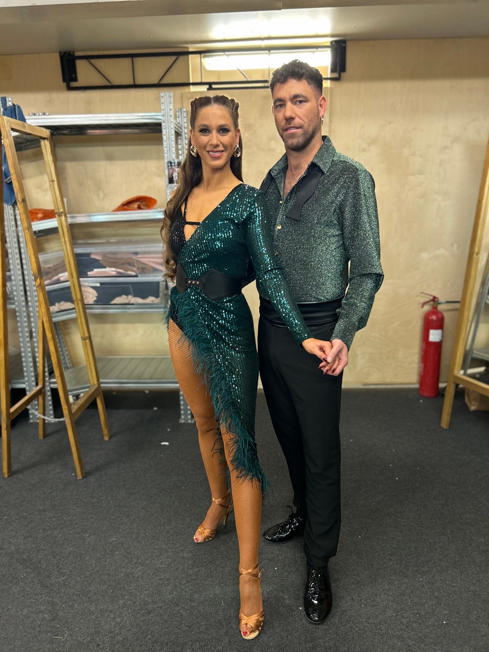 Krausz Gábor és Mikes Anna a Sztárban sztár leszek! táncos-showműsorban a tangó előtt