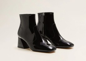 Lakk fekete bokacsizma MANGO 19 995 Ft- mango.com