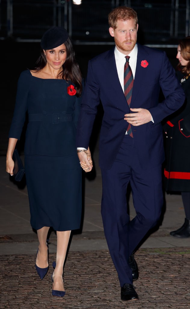 Meghan Markle és Harry herceg a 2018-as Remembrance Day megemlékezésen 2018-ban
