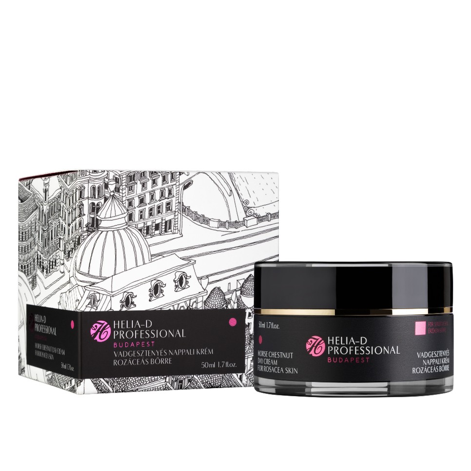 Vadgesztenyés nappali krém rozáceás bőrre HELIA-D  7310 Ft/50 ml