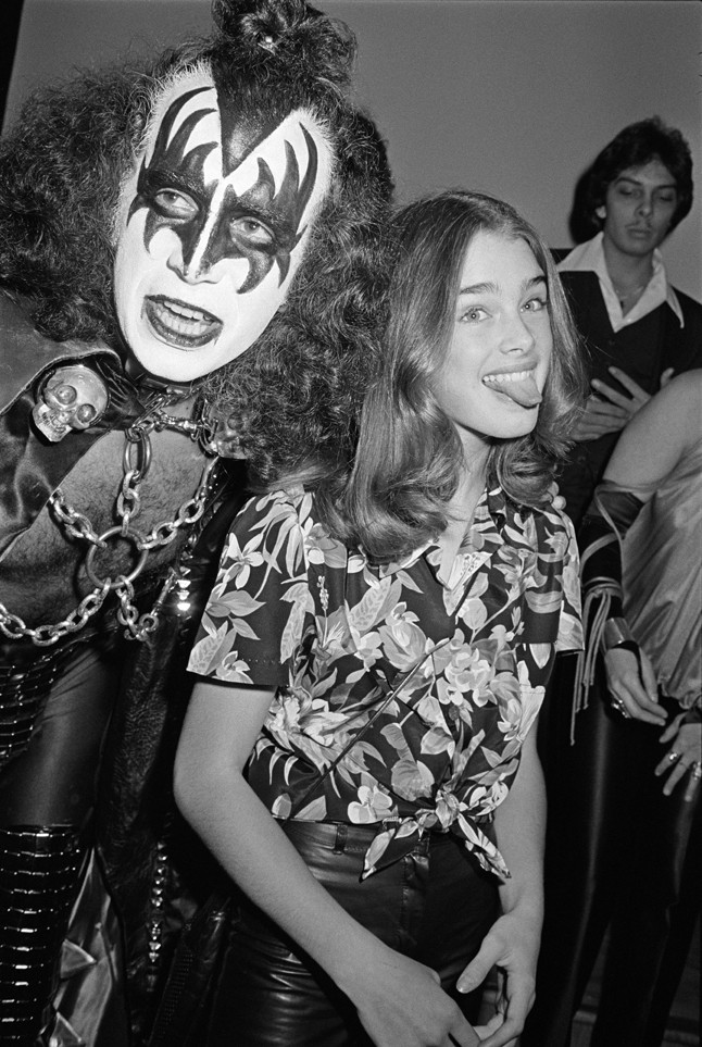 Gene Simmonsszal, a Kiss frontemberével 1978-ban.