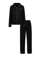Fekete szegélyes pizsama F&F 6490 Ft