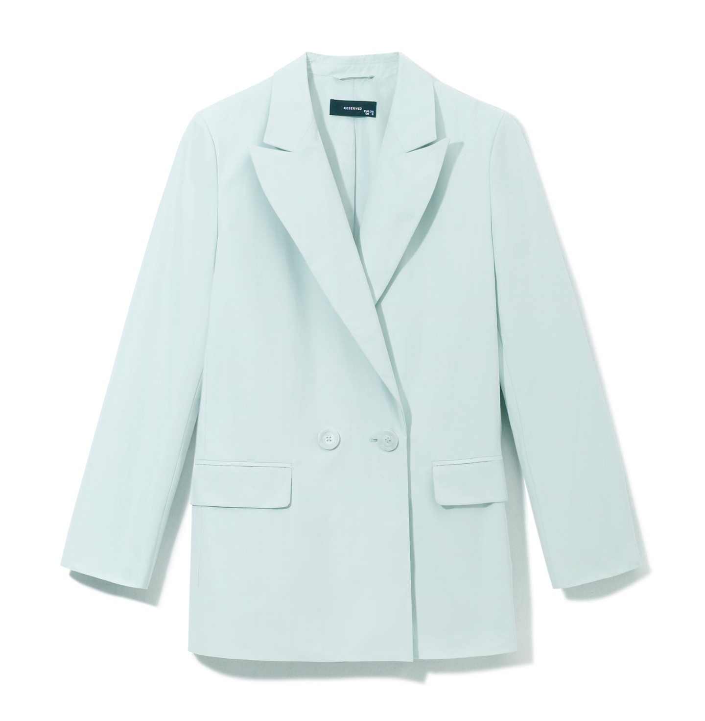 Mentaszínű blézer újrahasznosított poliészterből RESERVED 19 995 Ft