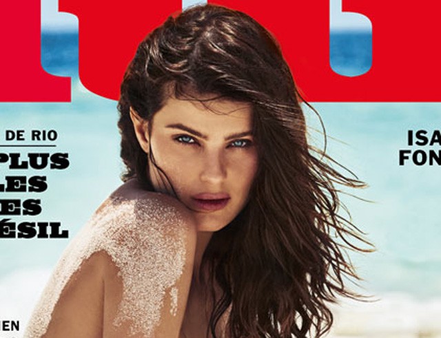 isabeli fontana, retusálás, mell retusálás, cici, topmodell, brazil topmodell, lui magazin, címlap, utómunka, meztelen, meztelen fotók