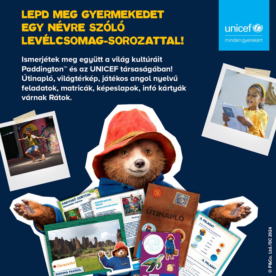 Paddington macival is találkozhatnak az UNICEF támogatói
