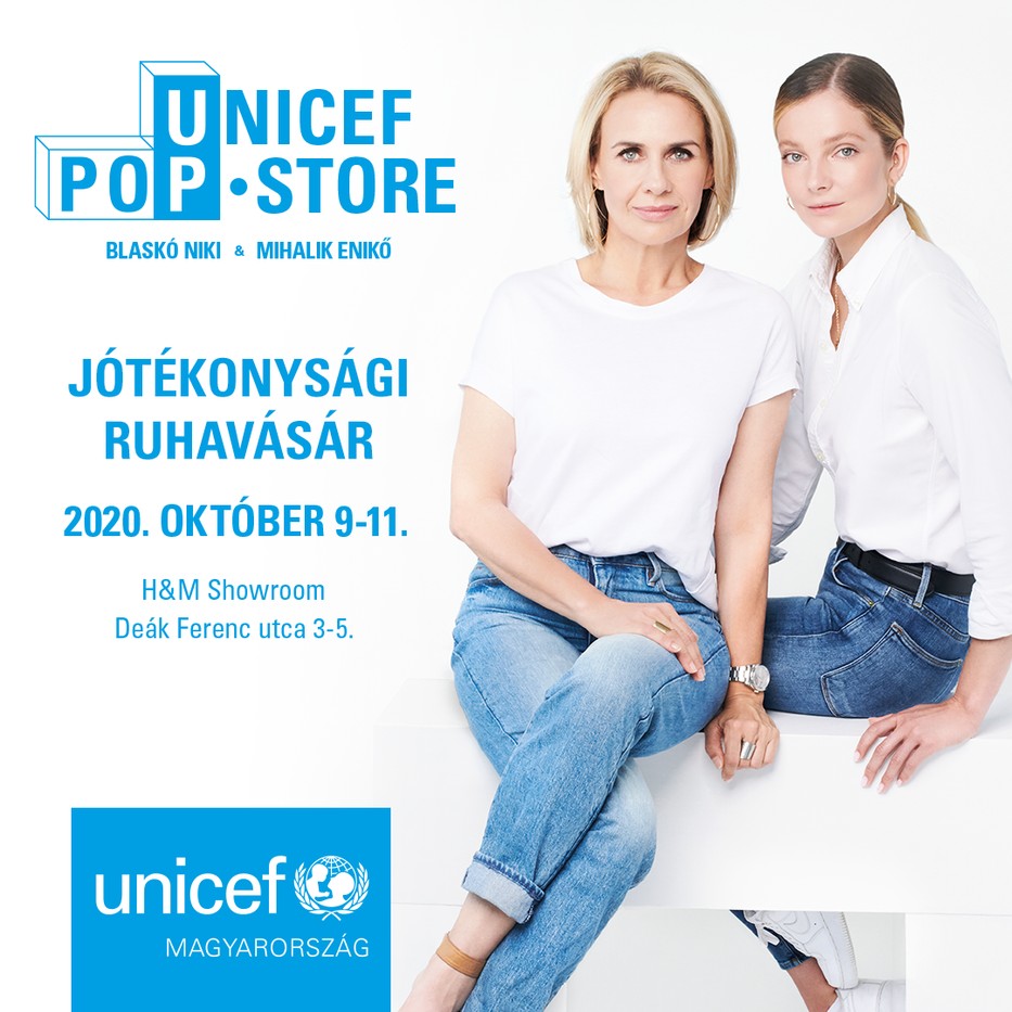 Jótékonysági vásárt szervez az Unicef a gyerekekért Mihalik Enikővel