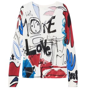 3. Üzenj a pulóvereddel! - Pamut pulóver DESIGUAL 24 990 Ft