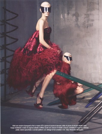 Axente Vanessa 24 oldala az olasz Vogue-ban