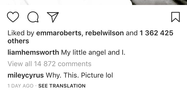 Liam Hemsworth olyat tett Miley Cyrusszal, amit nem sok lány tűrt volna el