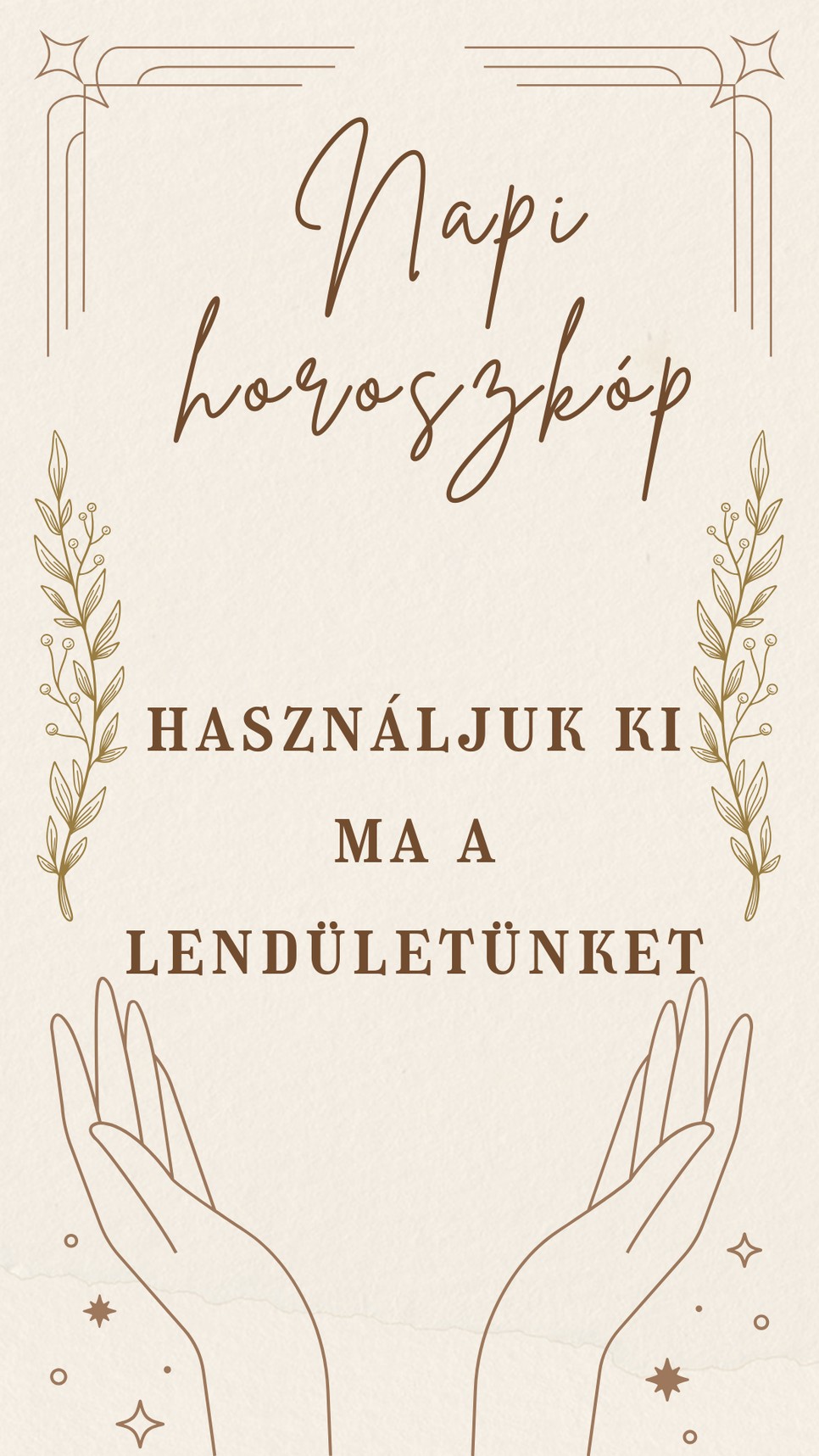 Napi horoszkóp: tele leszünk ma energiával