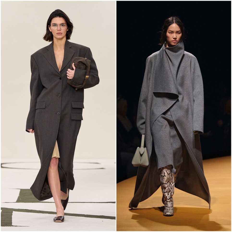 A teveszínű kabátokat egy új árnyalat váltja most le, a Calvin Klein és a Khaité kollekcióiban is uralkodó volt a szürke