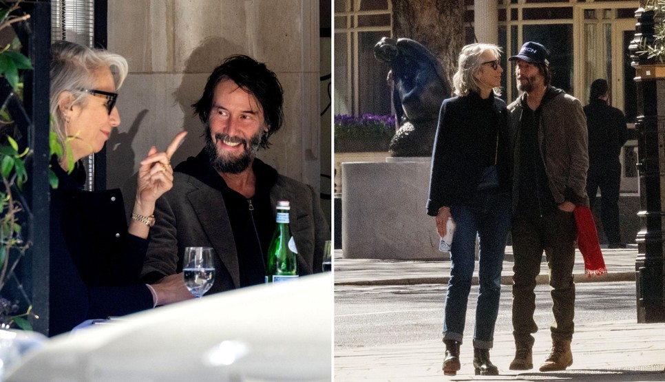 Keanu Reeves és Alexandra Grant Londonban turbékoltak
