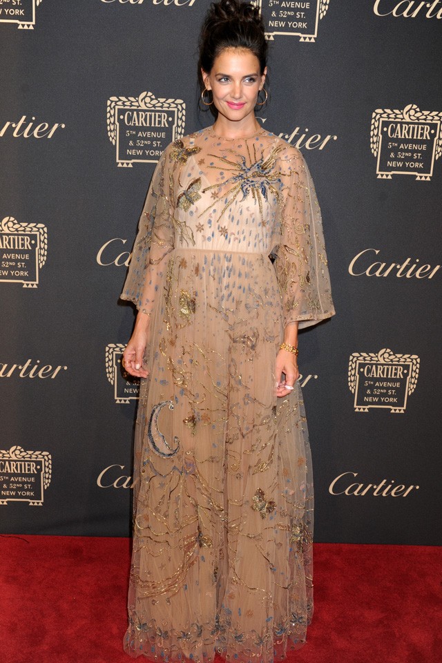 katie holmes, cartier, new york, fifth avenue, fashion week