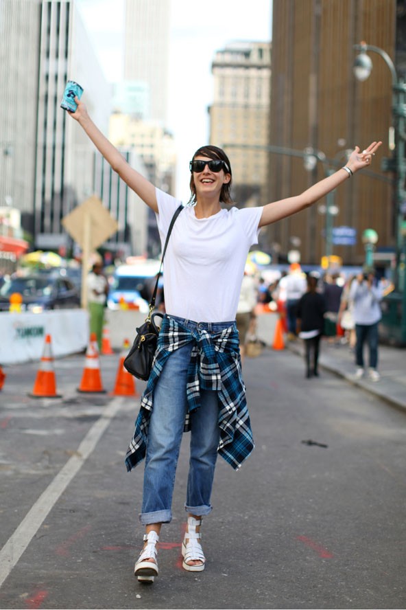 Modell a Philip Lim show után