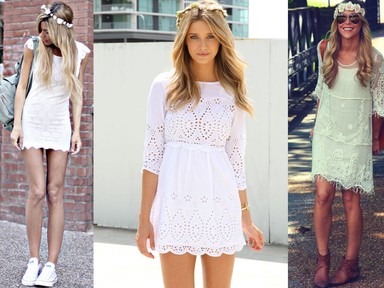 A nyár kedvence: a kis fehér ruha!